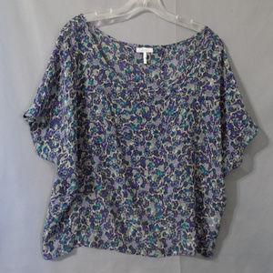 light weight floral top with open back